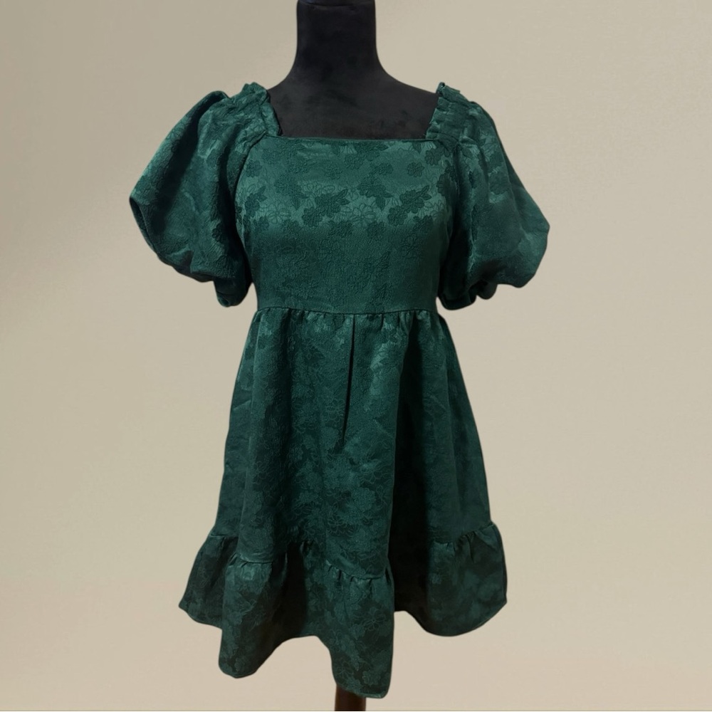 Elegant Green Mini Dress